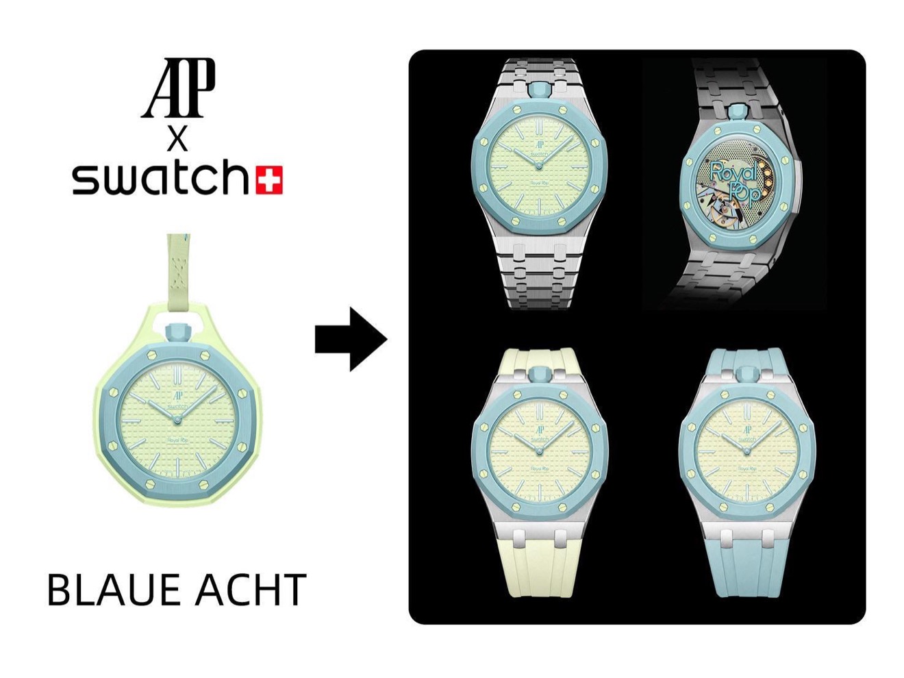 BLAUE ACHT 冰藍錶帶套件效果